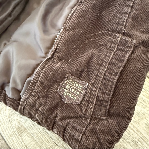 Calvin Klein Baby Puffer corduroy Jacket 18 Months Fall - Picture 3 of 6